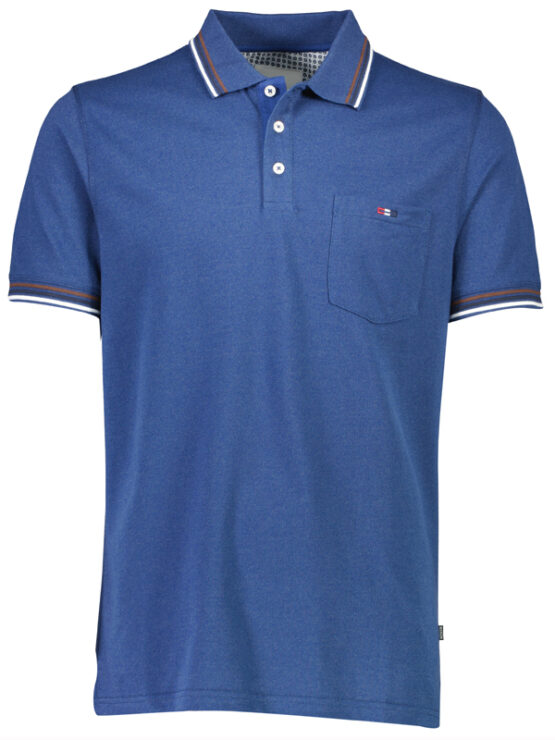 Bison Polo T-Shirt (Blue)