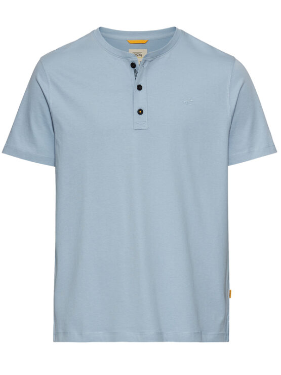 Camel Active Granddad T-Shirt (Light Blue)