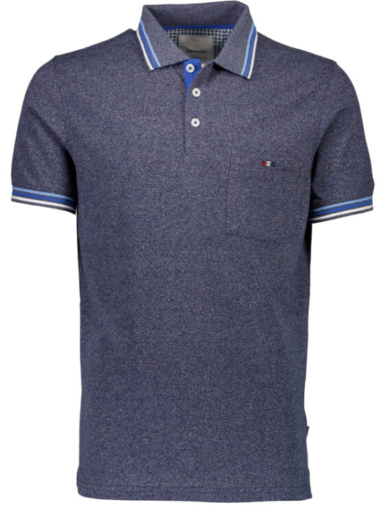 Bison Polo T-Shirt (Blue)