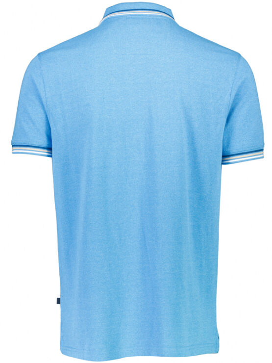 Bison Polo T-Shirt (Clear Blue) - Image 2