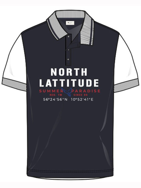 North Lattitude Polo T-Shirt (Navy)