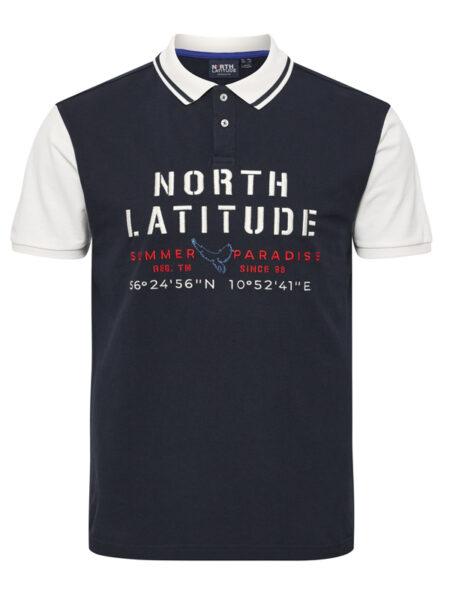North Lattitude Polo T-Shirt (Navy)