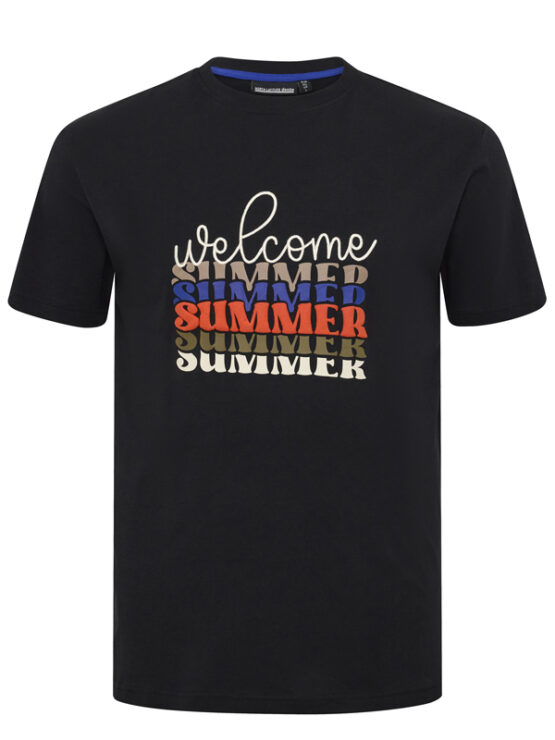 Welcome S. Print T-Shirt (Sort)