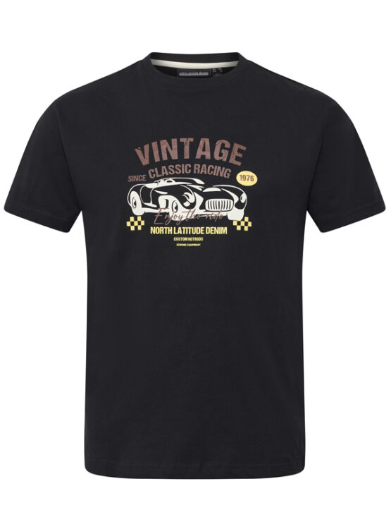 Classic Racing Print T-Shirt (Sort)