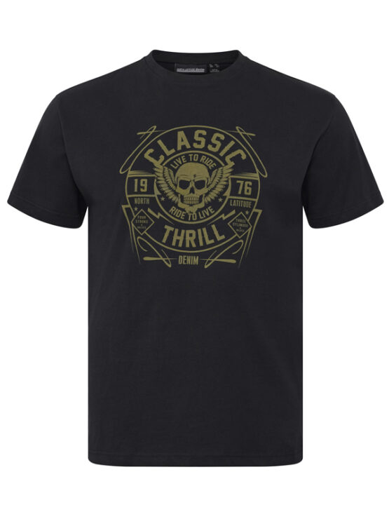 Classic Thrill Print T-Shirt (Sort)