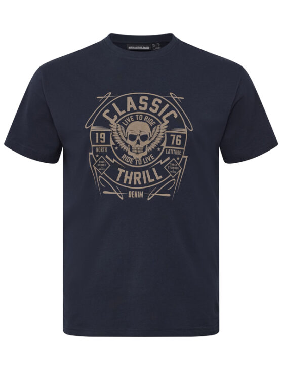 Classic Thrill Print T-Shirt (Navy)