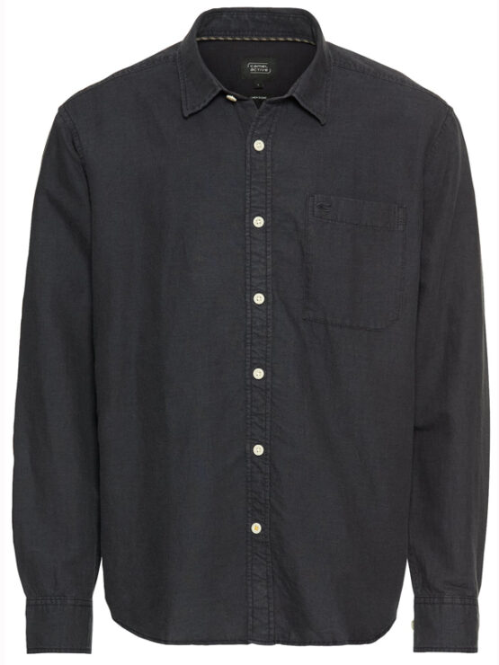 Camel Active Hør L/S Skjorte (Dark Navy)