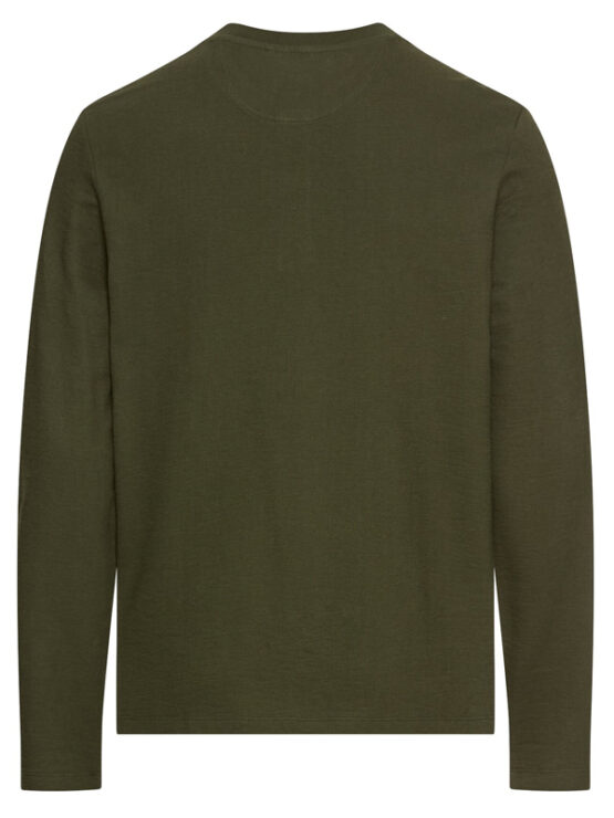 Camel Active Granddad T-Shirt L/S (Olive) - Billede 2