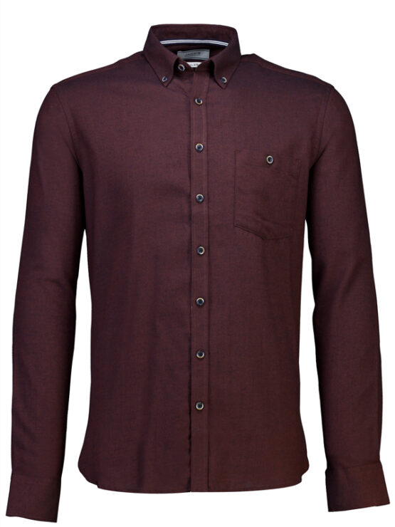 Morgan Skjorte (Dk Burgundy Mel)