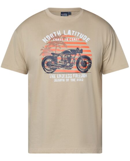 North Latitude Print T-Shirts (Sand)