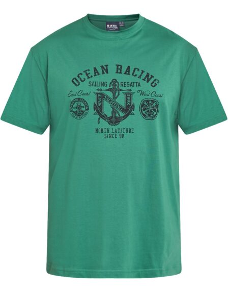 North Latitude Print T-Shirts (Green)