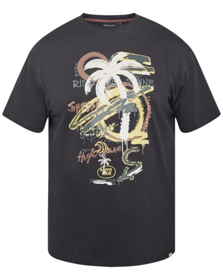 North Latitude Print T-Shirts (Black)