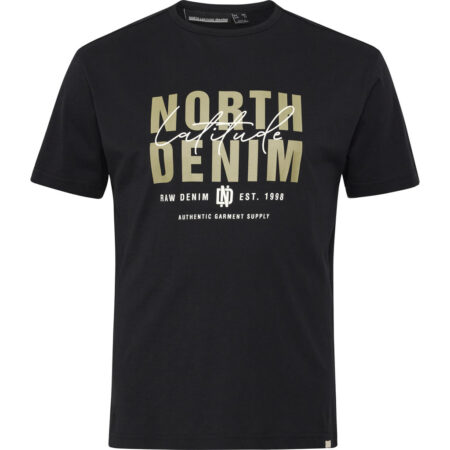 North Latitude Print T-Shirts (Black)